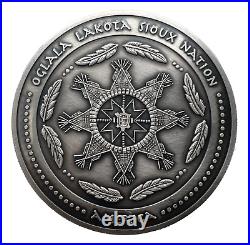 2023 Sioux Nation North American Bald Eagle UHR Antiqued 1 oz Silver Coin