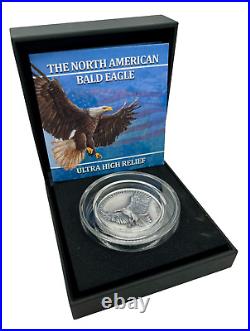 2023 Sioux Nation North American Bald Eagle UHR Antiqued 1 oz Silver Coin