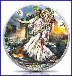 2023 US Eagle Zombie Apocalypse Edition 1 oz Silver Coin