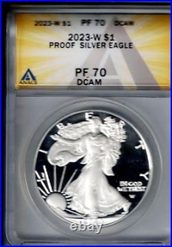 2023 West Point Proof Silver Eagle ANACS PF70 One Dollar Coin