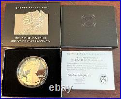 2023-w (23ea) American Eagle Silver Proof With Original Packaging And Coa-a2