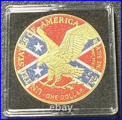 2024 1 Oz. 999 American Silver Eagle Confederate Diamond Flag Edition out of 500