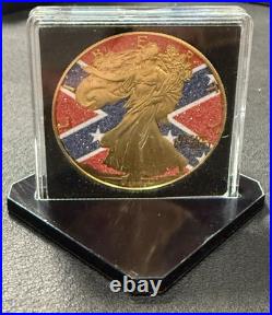2024 1 Oz. 999 American Silver Eagle Confederate Diamond Flag Edition out of 500