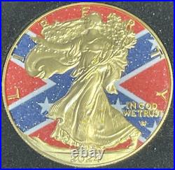 2024 1 Oz. 999 American Silver Eagle Confederate Diamond Flag Edition out of 500