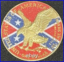 2024 1 Oz. 999 American Silver Eagle Confederate Diamond Flag Edition out of 500