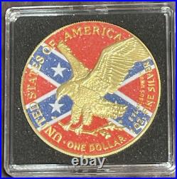 2024 1 Oz. 999 American Silver Eagle Confederate Diamond Flag Edition out of 500