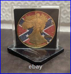 2024 1 Oz. 999 American Silver Eagle Confederate Diamond Flag Edition out of 500