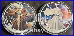 2024 2 x 1 Oz 999 American Silver Eagle May the Fourth Cosplay Jedi Star Wars