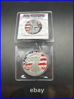 2024 American Flag Silver Eagle STAR PRIVY Colorized 1 oz Silver Coin 495/600 2024 American Flag Silver Eagle STAR PRIVY Colorized 1 oz Silver Coin 495/600