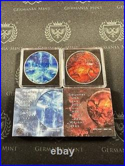 2024 American Silver Eagle 1 oz Silver Angels & Demons Colored Mintage 100 Each