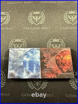 2024 American Silver Eagle 1 oz Silver Angels & Demons Colored Mintage 100 Each