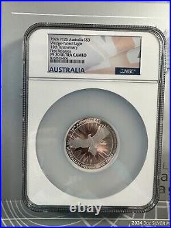 2024 Australia $3 3-oz Silver Wedge Tailed Eagle 10th Ann. Proof NGC PF70 FR