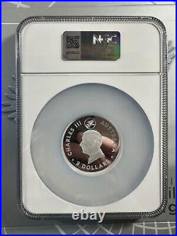 2024 Australia 3 oz Silver Wedge Tailed Eagle Proof FR NGC PF70 Mercanti