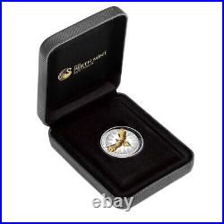 2024 Australian Wedge-tailed Eagle 1oz $1 Silver Proof High Relief Gilded Coin