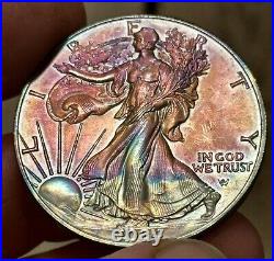 2024 Monster Toned 1 OZ American Silver Eagle! Se44