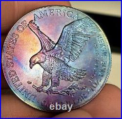 2024 Monster Toned 1 OZ American Silver Eagle! Se57