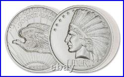 2024 NPF 1-oz Silver Super Incuse Indian Head Double Eagle John Mercanti design