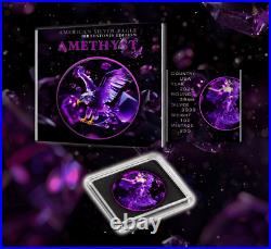 2024 Silver Eagle. 999 1oz Silver Coin Colorized Birth Month Amethyst Edition 2024 Silver Eagle. 999 1oz Silver Coin Colorized Birth Month Amethyst Edition