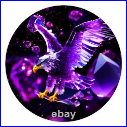 2024 Silver Eagle. 999 1oz Silver Coin Colorized Birth Month Amethyst Edition 2024 Silver Eagle. 999 1oz Silver Coin Colorized Birth Month Amethyst Edition