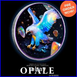 2024 Silver Eagle. 999 Silver Coin Opal Edition October 2024 Silver Eagle. 999 Silver Coin Opal Edition October