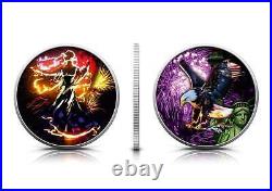 2024 Silver Eagle Colorized July 4th Celebration 1oz. 999 Coin Glow in Dark Coin