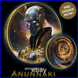 2024 Silver Eagle The Anunnaki 1oz. 999 Silver Coin Colorized Gold Gilded 2024 Silver Eagle The Anunnaki 1oz. 999 Silver Coin Colorized Gold Gilded