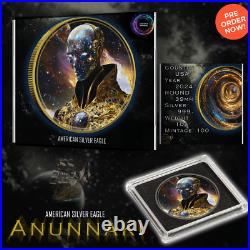 2024 Silver Eagle The Anunnaki 1oz. 999 Silver Coin Colorized Gold Gilded 2024 Silver Eagle The Anunnaki 1oz. 999 Silver Coin Colorized Gold Gilded