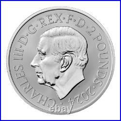 2024 The Lion and The Eagle UK 1oz REVERSE FROSTED Silver Proof Coin 2024 The Lion and The Eagle UK 1oz REVERSE FROSTED Silver Proof Coin