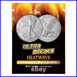 2024 U. S. Eagle Burnished 1 oz SilverCoin Ultrabreaks Heatwave PCGS SP 70