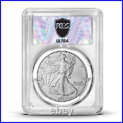 2024 U. S. Eagle Burnished 1 oz SilverCoin Ultrabreaks Heatwave PCGS SP 70