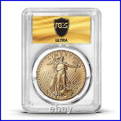 2024 U. S. Eagle Burnished 1 oz SilverCoin Ultrabreaks Heatwave PCGS SP 70