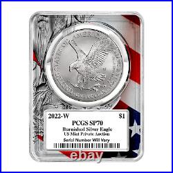 2024 U. S. Eagle Burnished 1 oz SilverCoin Ultrabreaks Heatwave PCGS SP 70