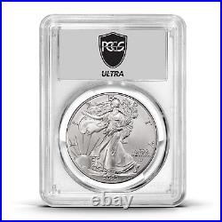 2024 U. S. Eagle Burnished 1 oz SilverCoin Ultrabreaks Heatwave PCGS SP 70