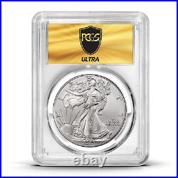 2024 U. S. Eagle Burnished 1 oz SilverCoin Ultrabreaks Heatwave PCGS SP 70