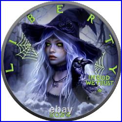 2024 U. S. Eagle Halloween Witch Spells Edition 1 oz Silver Coin 300 Mintage