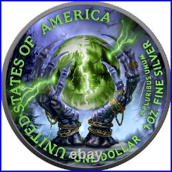 2024 U. S. Eagle Halloween Witch Spells Edition 1 oz Silver Coin 300 Mintage