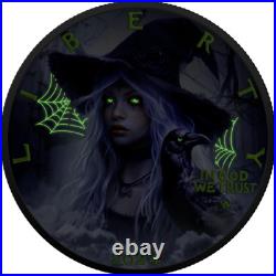 2024 U. S. Eagle Halloween Witch Spells Edition 1 oz Silver Coin 300 Mintage