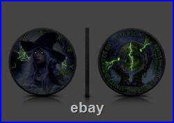 2024 U. S. Eagle Halloween Witch Spells Edition 1 oz Silver Coin 300 Mintage