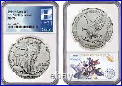 2024 (p) Ase First Star Privy Ms70 First Us Mint Bullion With Privy 8 Era Label 2024 (p) Ase First Star Privy Ms70 First Us Mint Bullion With Privy 8 Era Label