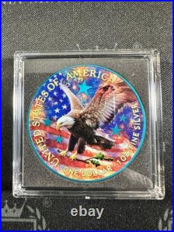 2025 American Silver Eagle 1 oz Independence Day Space Blue by Germania Mint 2025 American Silver Eagle 1 oz Independence Day Space Blue by Germania Mint