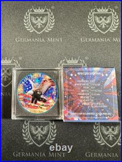 2025 American Silver Eagle 1 oz Independence Day Space Blue by Germania Mint 2025 American Silver Eagle 1 oz Independence Day Space Blue by Germania Mint