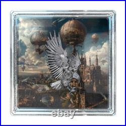 2025 Cameroon Antique Steampunk Mech Eagle 2 oz Silver Coin Steampunk Allegiance 2025 Cameroon Antique Steampunk Mech Eagle 2 oz Silver Coin Steampunk Allegiance
