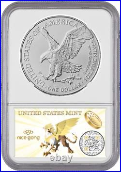 2025 P Silver Eagle Privy 1st Release NGC MS70 1st of 50000 NICE GANG 8TH ERA 2025 P Silver Eagle Privy 1st Release NGC MS70 1st of 50000 NICE GANG 8TH ERA