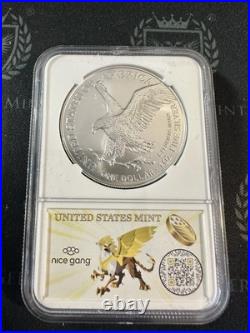 2025 P Silver Eagle Privy 1st Release NGC MS70 1st of 50000 NICE GANG 8TH ERA 2025 P Silver Eagle Privy 1st Release NGC MS70 1st of 50000 NICE GANG 8TH ERA