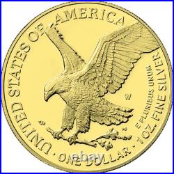 2025 US Eagle Mosaic American Flag Edition 1 oz. 999 Silver Coin in capsule
