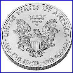 20 x 2014 US AMERICAN EAGLE 1oz 999 FINE SILVER $1 COINS- 1 TUBE