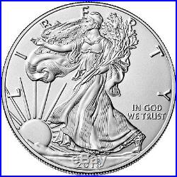 20 x American Silver Eagle 2018 USA 1 Silber Dollar Silbermünzen in Tube
