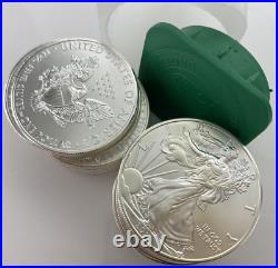 20x American 2011 999 SILVER EAGLE DOLLAR 1OZ COINS-Full Tube ONE OUNCE #007