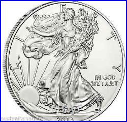 20x SILVER BULLION DOLLAR COINS USA AMERICAN EAGLE 1oz TUBE WALKING LIBERTY 2013