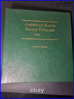 24-pc. 1986 2009 American Silver Eagle Complete Set BU in Album uncirculated